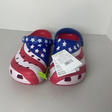 Tamancos Crocs bandeira americana EUA patriótico clássico slides masculino tamanho 9 - feminino 11 comprar usado  Enviando para Brazil
