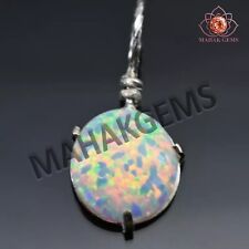 Usado, Pingente de prata maciça 925 pedra preciosa opala fogo australiana natural com certificação 2,70 CT comprar usado  Enviando para Brazil