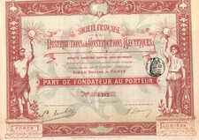 Action société française d'occasion  Expédié en Belgium