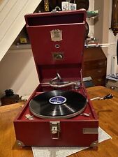 Red hmv gramophone for sale  NORTHWICH