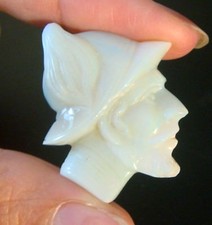 24.68 Ct. Natural Opala Australiana Soldado Romano Homem Da Cabeça Escultura Camafeu comprar usado  Enviando para Brazil