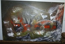 Tableau abstraite ecole d'occasion  Bardos