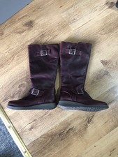 Plum zip boots for sale  TORQUAY