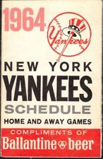 1964 New York Yankees Pocket Schedule patrocinado pela Ballantine Beer comprar usado  Enviando para Brazil