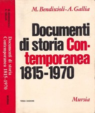 Documenti storia contemporanea usato  Italia