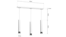 Lampa wisząca z rodziny CUBUS MIX szklane kolorowe klosze, okrągła rozta do sal na sprzedaż  PL