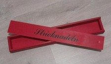 Stricknadelbehälter holz rot gebraucht kaufen  Brombachtal