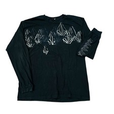 Camiseta Preta Vintage Volcom Stone Manga Longa XL Skate Surf Y2K Grunge Hurley comprar usado  Enviando para Brazil