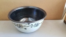 Antiga tigela de cerâmica virada à mão 10" X 5 1/2" comprar usado  Enviando para Brazil