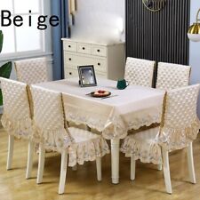 Capas De Cadeira Almofadas Ou Mesa De Jantar Decoração De Casa De Pano Bordado Com Babados Moderno comprar usado  Enviando para Brazil