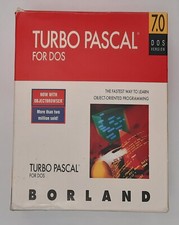 Używany, Borland Turbo Pascal 7.0 do DOS (dyskietki 3,5", retro, oryginalne opakowanie, w pudełku, 1993) na sprzedaż  PL