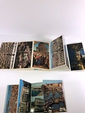 Cartões postais de viagem estilo acordeão páginas de livros Itália Milão Veneza férias vintage comprar usado  Enviando para Brazil