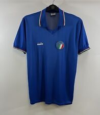 Camisa de futebol Itália casa 1986/90 adultos média Diadora G743 comprar usado  Enviando para Brazil