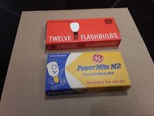 Lâmpadas de flash vintage para câmera General Electric Powermite Bulbs M 2 G E fotografia comprar usado  Enviando para Brazil