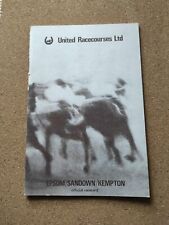 Sandown race card for sale  MALVERN