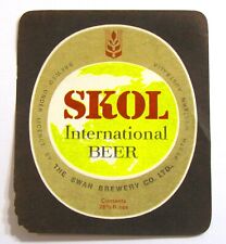 Etiqueta de cerveja The Swan Brewery Co SKOL West AUSTRÁLIA 26-2/3 OZ comprar usado  Enviando para Brazil