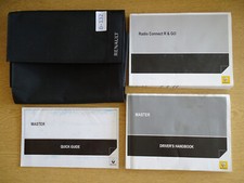 GENUÍNO RENAULT MASTER 2014-2019 MANUAL DO PROPRIETÁRIO CARTEIRA RÁDIO MANUAL PACOTE comprar usado  Enviando para Brazil