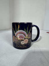 Caneca vintage Hilton Head azul conchas douradas comprar usado  Enviando para Brazil