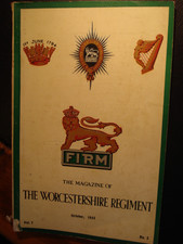 Worcestershire regiment journa for sale  SOUTHEND-ON-SEA