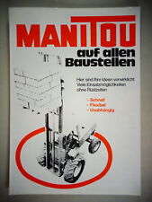 Brochure brochure manitou usato  Spedire a Italy