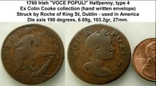 1760 irish voce for sale  UK