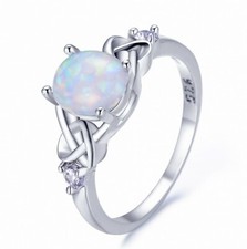 Anel feminino redondo natural brilhante arco-íris branco opala pedra preciosa prata tamanho 7 8 9  comprar usado Anel feminino redondo natural brilhante arco-íris branco opala pedra preciosa prata tamanho 7 8 9  comprar usado  Enviando para Brazil