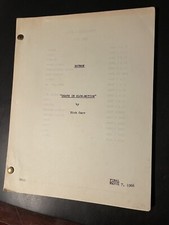 Roteiro original do programa de TV Batman 7 de março de 1966 Morte em câmera lenta comprar usado  Enviando para Brazil
