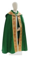 Piviale Semi-Gotico Verde/dorato con stola Pluviale Cappa Mantus KY114Z25p, usado comprar usado  Enviando para Brazil