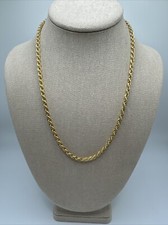 Usado, Corrente de corda torcida tom dourado brilhante 20"" comprar usado  Enviando para Brazil