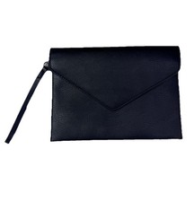 Carlos por Carlos Santana envelope preto embreagem pulseira couro sintético vegano sistema operacional comprar usado  Enviando para Brazil
