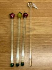 Vintage glass swizzle for sale  TADLEY