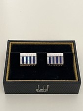 Dunhill silver cufflinks for sale  LONDON