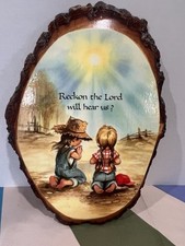 Laje de verniz de madeira áspera religiosa feita à mão para crianças, Vale do Shenandoah  comprar usado  Enviando para Brazil