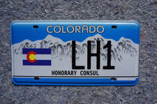 Placa de licença Colorado Consul # 1 - Consulado de Israel comprar usado  Enviando para Brazil