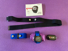 POLAR RC3 GPS preto/azul WATCH SPORT, monitor de frequência cardíaca com 2 alças, manual, usado comprar usado  Enviando para Brazil