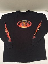 Camisa manga longa dupla face logotipo chamas HD Harley Davidson 2004 nova na caixa tamanho 2XL comprar usado  Enviando para Brazil