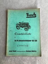 Bautz ersatzteilliste schleppe gebraucht kaufen  Kulmbach