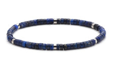 Bracelet perles lapis d'occasion  Bordeaux-