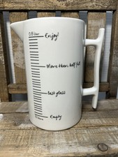 Jarro de medição cooperativo criativo com alça caneca cerâmica branca 0,8 litros aproveite! comprar usado  Enviando para Brazil