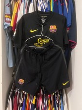 2011-12 Away kit autêntico completo FC BARCELONA BARCA nike tamanho adulto s/m preto comprar usado  Enviando para Brazil