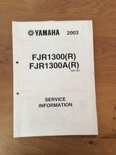 Yamaha fjr1300 workshop for sale  BRIDGWATER