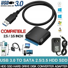 USB 3.0 To 2.5" 3.5" SATA III Hard Drive Adapter Cable-SATA To USB Converter NEW na sprzedaż  Wysyłka do Poland