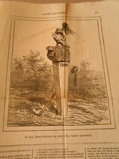 Caricature 1874 dieu d'occasion  Bourgoin-Jallieu