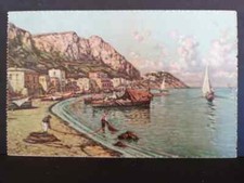 Cartolina capri acquarellata usato  Italia
