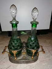 Coppia bottiglie cristallo usato  Roma