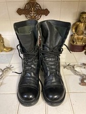 CORCORAN CLASSIC COMBAT STOUGHTON MA. BOTAS DE BROCA BLACK LACE UP WARRIOR 9,5 D comprar usado  Enviando para Brazil