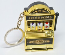 CHAVEIRO LEMBRANÇA MÁQUINA JACKPOT DA SORTE, FUNCIONANDO! comprar usado  Enviando para Brazil