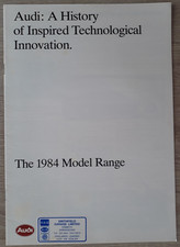 Audi range brochure for sale Audi range brochure for sale  BOURNE
