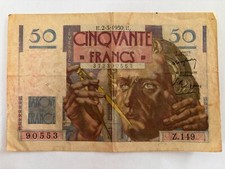 Billet francs 1950 d'occasion  Lyon V