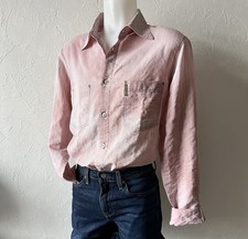 Chemise rose rayures d'occasion  Thionville